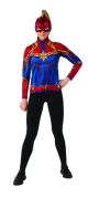 Women's Costume Captain Marvel Hero Top and Headpiece, Large