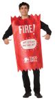 Rasta Imposta Taco Bell Sauce Packet Fire Costume, One Size