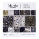 Darice Martha Stewart Crafts Halloween Paper Pad Black and Gold Prints