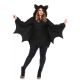 Women's Plus-Size Cozy Bat Costume Black 1X/2X