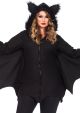 Women'S Plus-Size Cozy Bat Costume, Black, 3X-4X