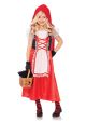 Little Girls' Red Riding Hood Costume Halloween Dress and Hooded Cape