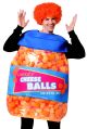 Unisex Cheeseballs Costume Funny Food Outfit Adult One Size