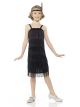 Karnival Costumes Roaring 20s 1920 Black Flapper Dress Girl's Costume Medium 5-6