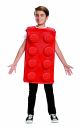 Boy's Brick Child Costume, Red, Medium (7-8)