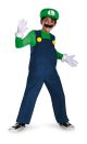 Boys Nintendo Super Mario Brothers Luigi Deluxe Costume 10-12