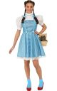 Womens Wizard Of Oz Adult Dorothy Dress and Hair Bows