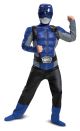 Blue Ranger Boys Beast Morpher Classic Muscle Costume,Large(10-12)