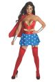 Corset with Removable Garters Adult Wonder Woman Costume Female Extra