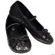 Morris FLAT BALLET GLITTR CH BK SMALL