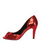 The Highest Heel Womens Wizard Of Oz Dorothy Peep Toe Heel Pump, Red, 8 M Us