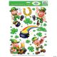Morris LEPRECHAUN SHAMROCK WINDOW CLINGS