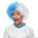 Morris LIGHT BLUE AND WHITE SPORTS WIG