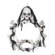 Morris LIGHT UP SKELETON WREATH