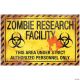 Morris METAL ZOMBIE SIGN