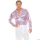 Morris MN DISCO SHIRT-PURPLE CIRCLES XXLG
