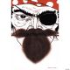 Morris PIRATE BEARD-BROWN
