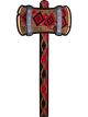 Rubies Womens Dc Super Villains Harley Quinn Eva Mallet Costume Accessory, As Shown, One Size