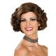 Rubies Flapper Wig, Brunette, One Size