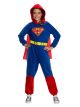 Rubies Dc Super Heroes Girls Superman One-Piece Costume Jumpsuit, Small
