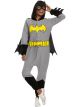 Rubies Dc Super Heroes Womens Batgirl Hooded Jumpsuit, As Shown, Small