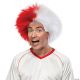 Morris RED AND OPAQUE WHITE SPORTS WIG
