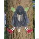 Morris TREE TRUNK WITCH W/RED SHOES
