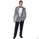Morris SEQUIN JACKET SILVER ADULT ONE SZ