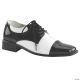 Morris SHOE OXFORD BK AND WT MEN LG
