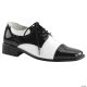 Morris SHOE OXFORD BK AND WT MEN MD