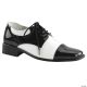 Morris SHOE OXFORD BK AND WT MEN SM