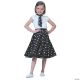 Morris SOCK HOP SKIRT CHILD BLACK WHI