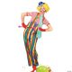 Morris STRIPED CLOWN OVERALLS ADULT