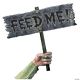 Morris WARNING FROM BELOW-FEED ME SIGN