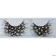 Morris EYELASH FEATHER DOT BLACK/WHITE