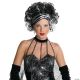 Morris WICKED WIDOW WIG BLACK/WHITE