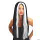Morris WIG 24 INCH BLACK W WHT STREAK