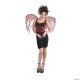 Morris WINGS RED LACE BLACK CORSET