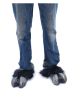 Zagone Studios Hoof Hearted Black Animal Hooves With Black Faux Fur