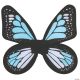 Morris WINGS BUTTERFLY SATIN AD BLUE/