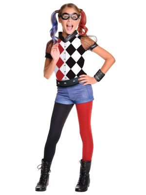 DC SuperHero Harley Quinn Deluxe Costume for Kids
