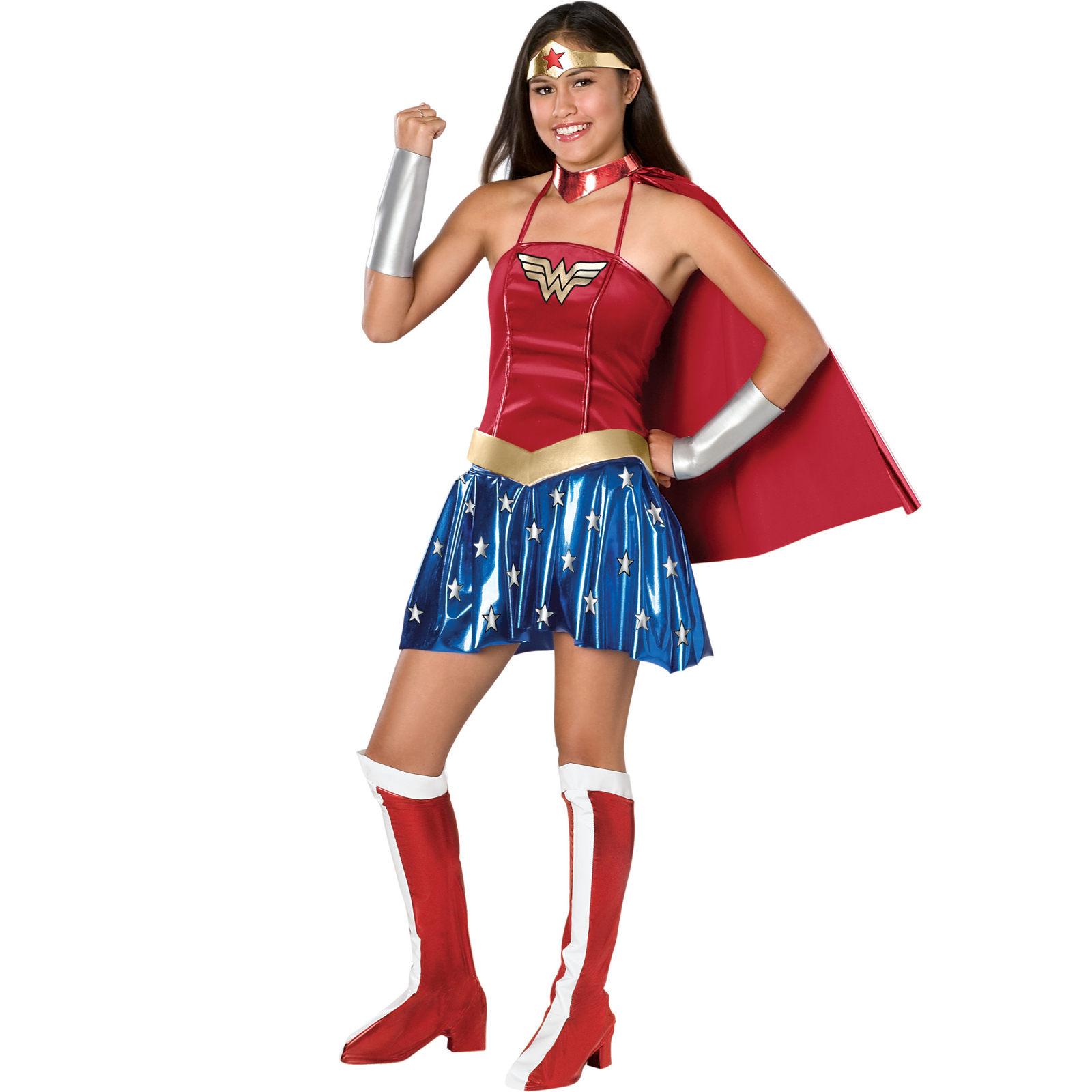 Justice League Teen Wonder Woman Costume, Red, Teen