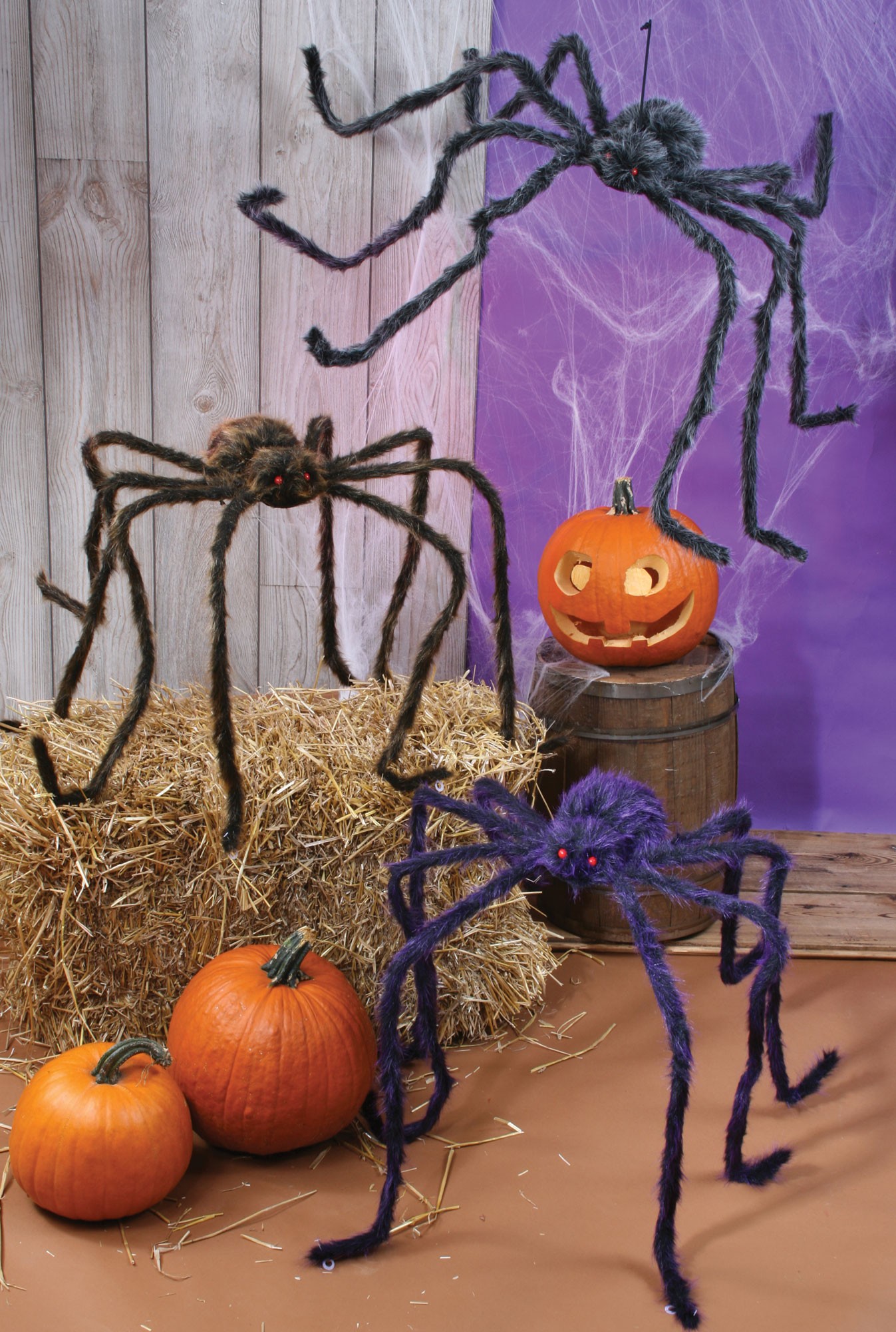 Fun World 90 Inches Posable Spider