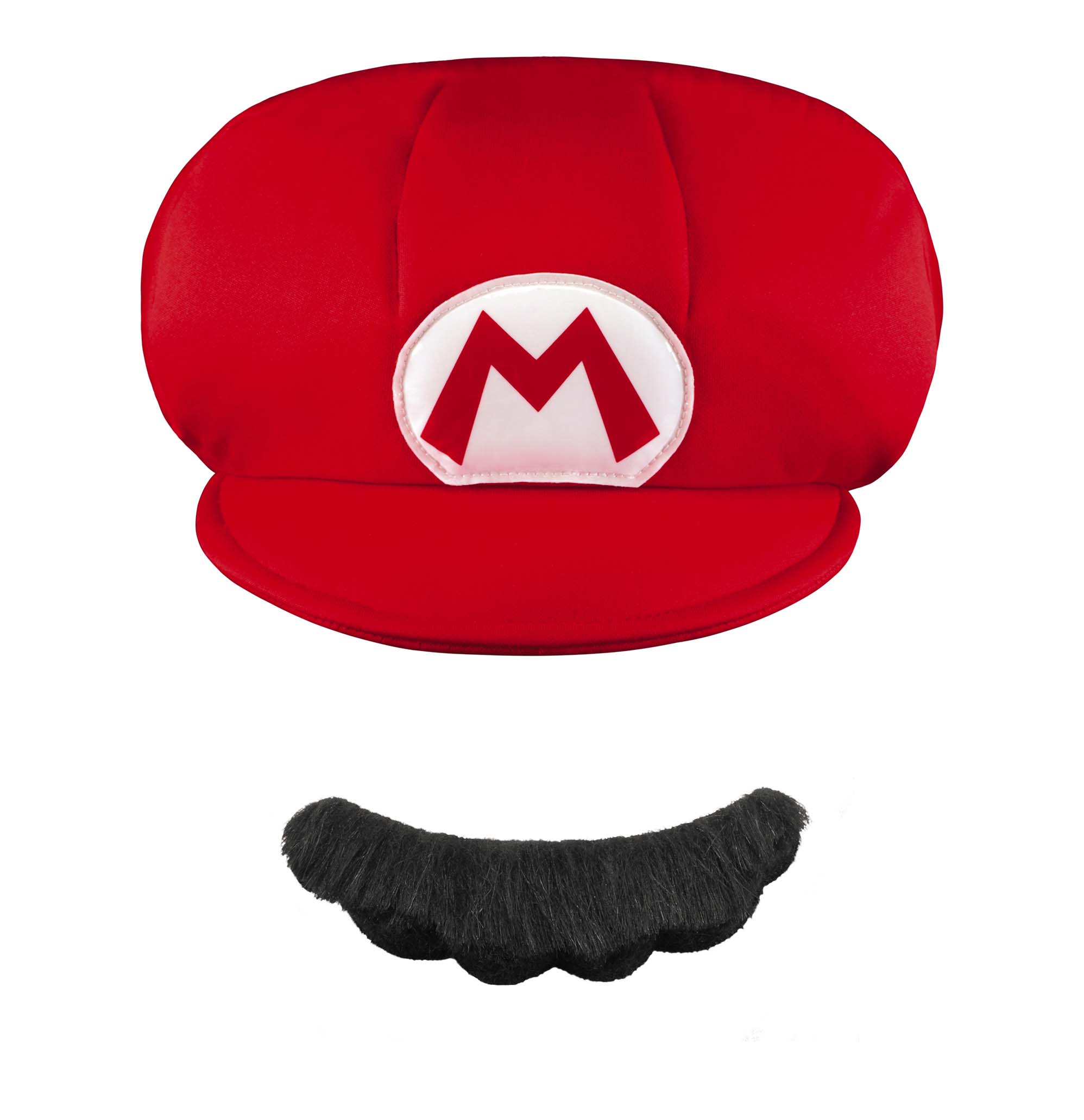 Boy's Nintendo Super Mario Brothers Mario Child Hat&Mustache, One Size