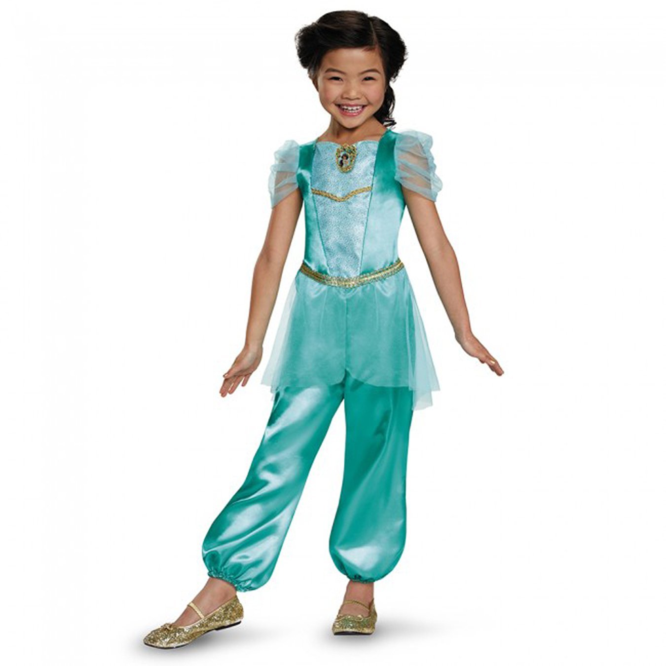 Jasmine Classic Disney Princess Aladdin Costume One Color Small 4-6X
