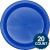 Marine Blue Plastic Plates 10.25 Inches Pack Of 20 Party Supply