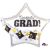 Amscan 3493901 27 X 24-Inch Hats And Scrolls Garland Foil Multi Balloon