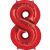Anagram 95850 Red Number 0, 34 Inches