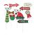 Ugly Sweater Photo Stick Props For Christmas (12 Pieces) Apparel Accessories Costume Accessories Costume Props Christmas
