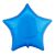 Anagram International Star Foil-Flat-Balloon, 19 Inches, Metallic Blue